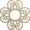 Ekena Millwork Cohen Wood Fretwork Pierced Ceiling Medallion, Birch, 16"OD x 5 1/2"ID x 3/8"T CMWP16X16X0375COBI - alternate 1
